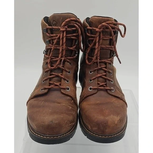 Wolverine Hellcat Ultraspring Wedge W880184 Men's US 12 M Boots Brown Leather - Picture 5 of 7